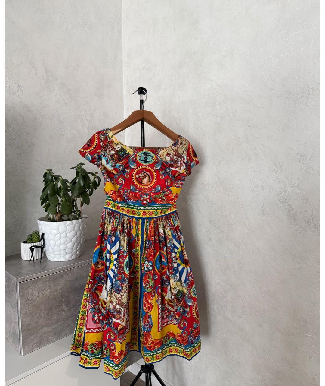 DOLCE&GABBANA Хлопковое коктейльное платье, фото 3