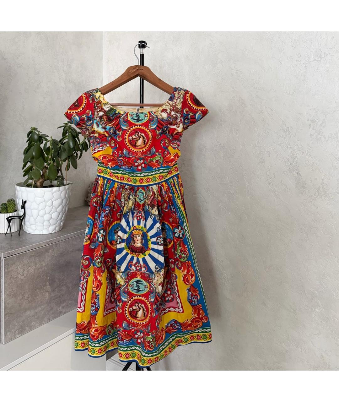 DOLCE&GABBANA Хлопковое коктейльное платье, фото 6