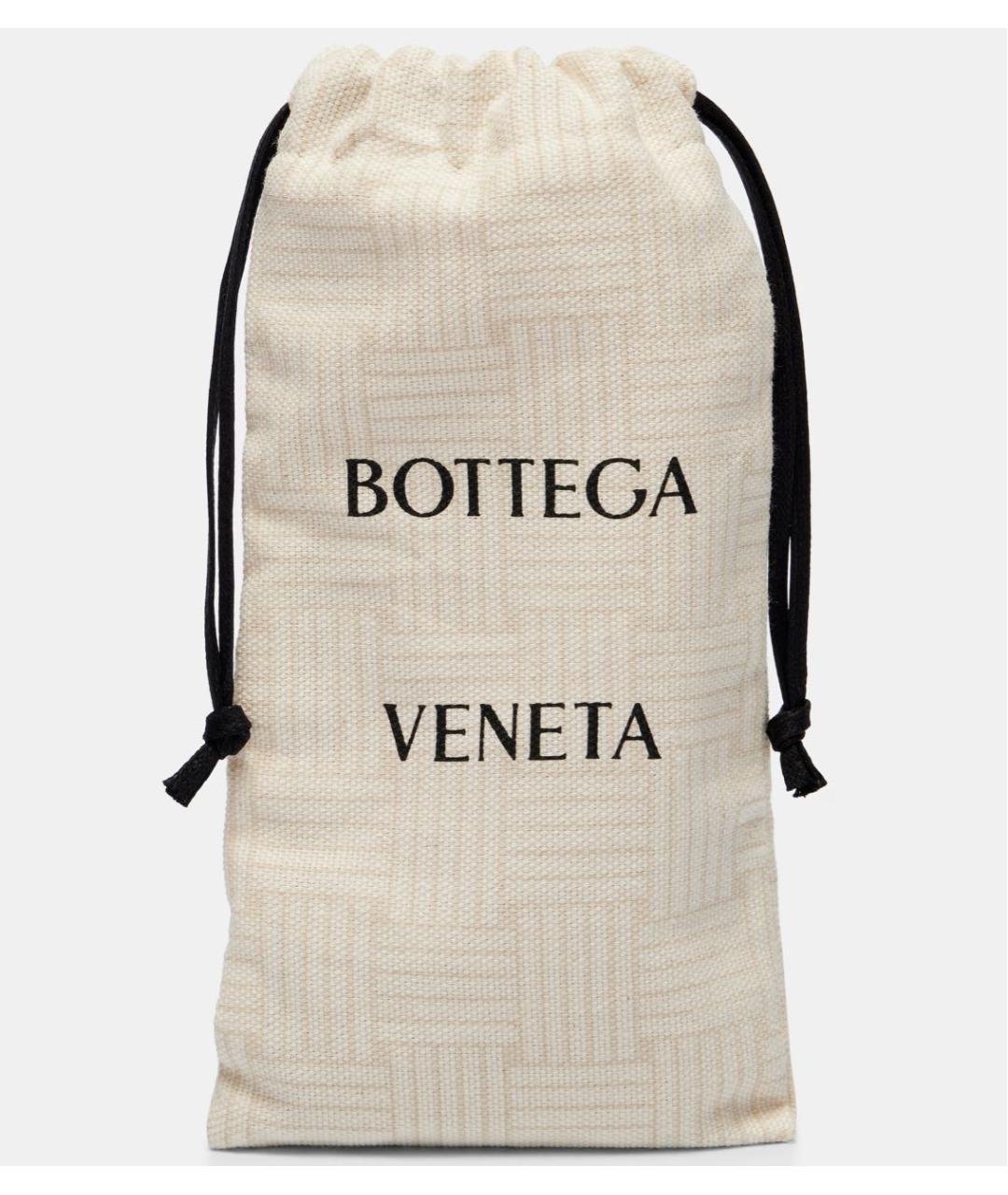 BOTTEGA VENETA Золотые металлические солнцезащитные очки, фото 4