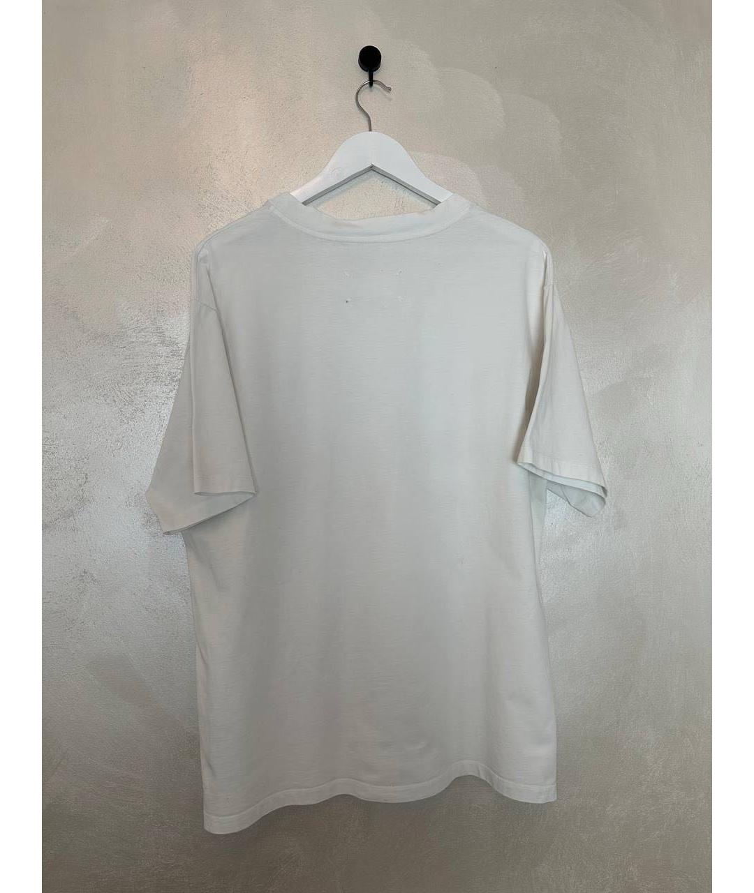 MAISON MARGIELA Белая хлопковая футболка, фото 2