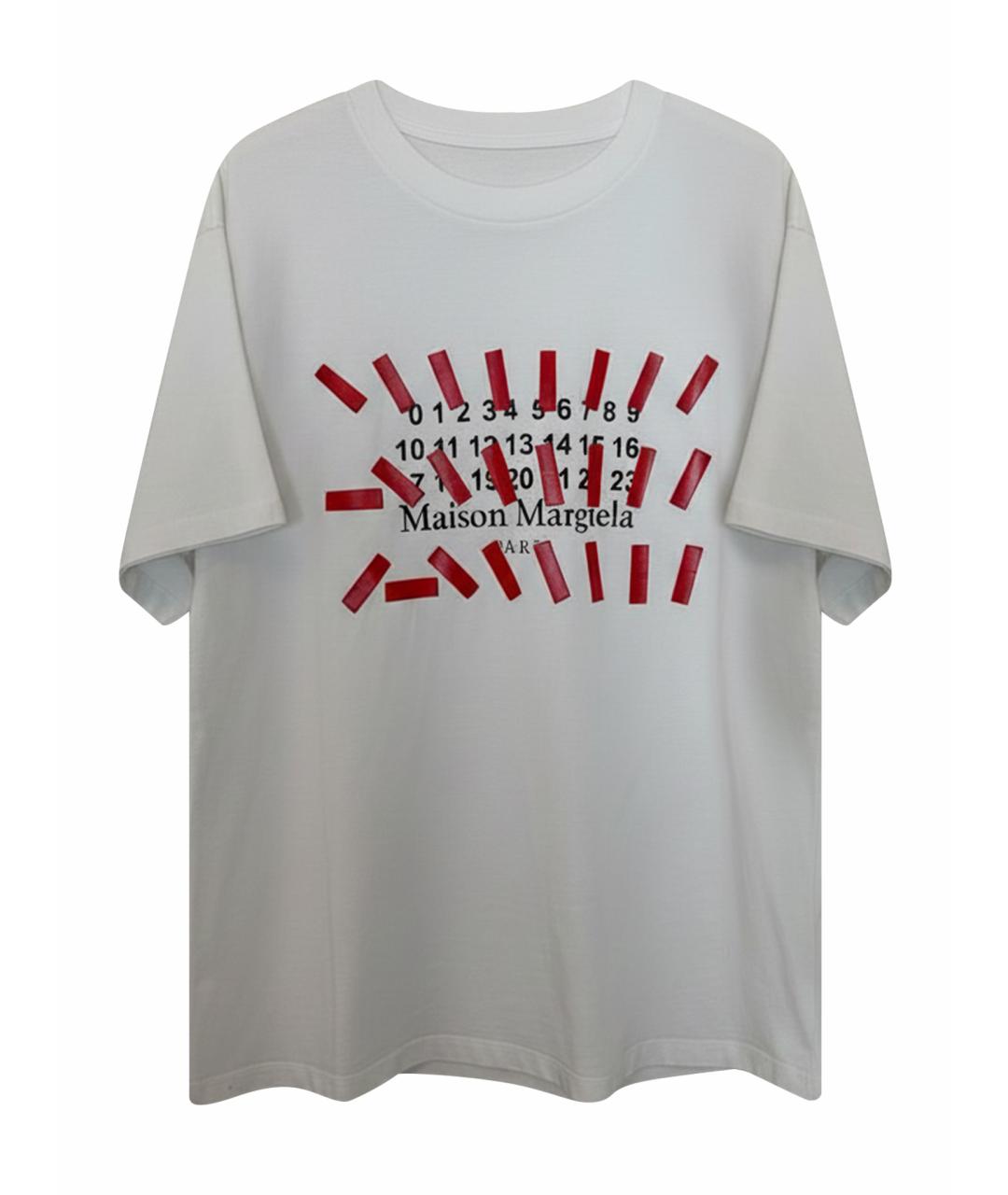 MAISON MARGIELA Белая хлопковая футболка, фото 1