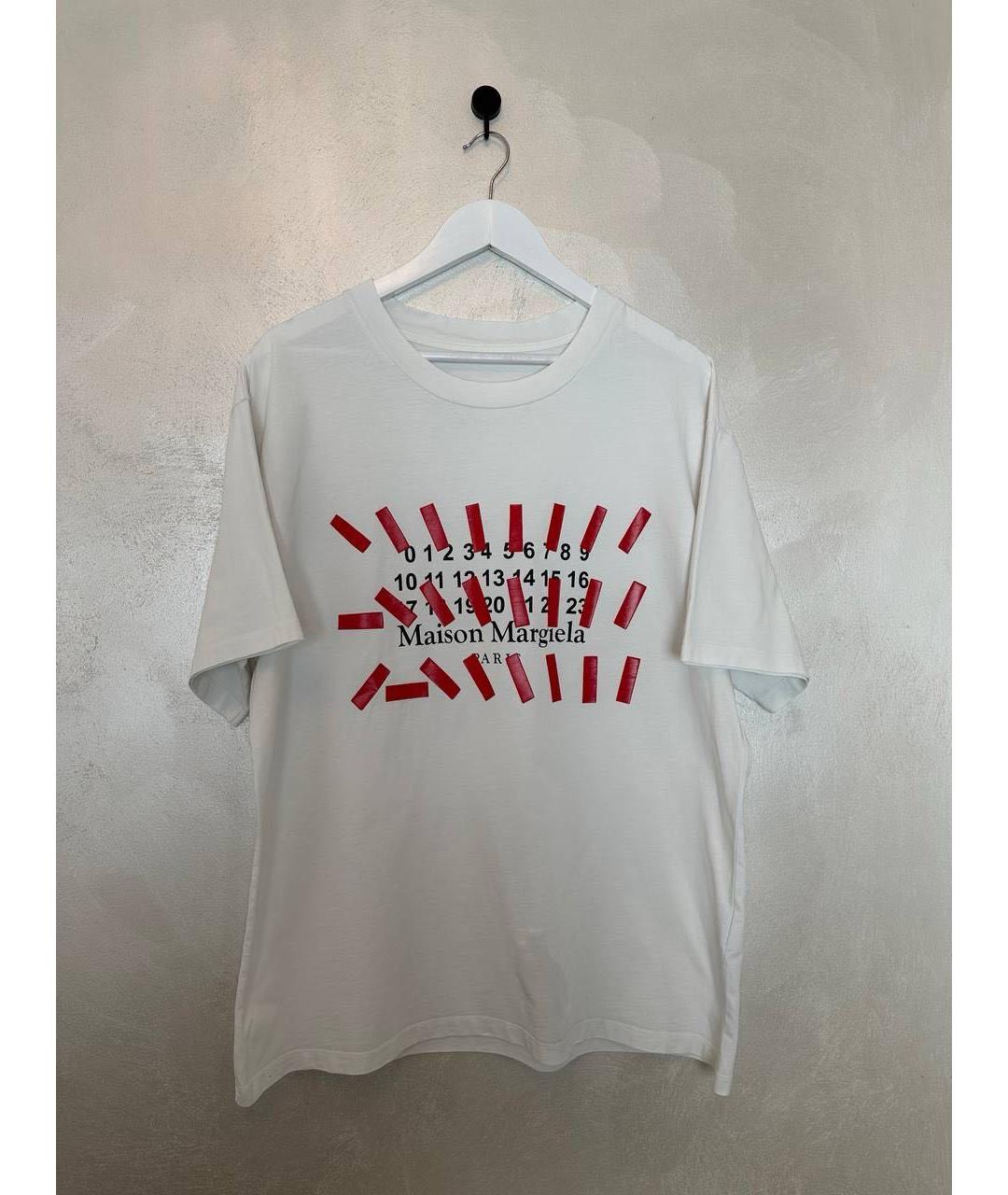 MAISON MARGIELA Белая хлопковая футболка, фото 5