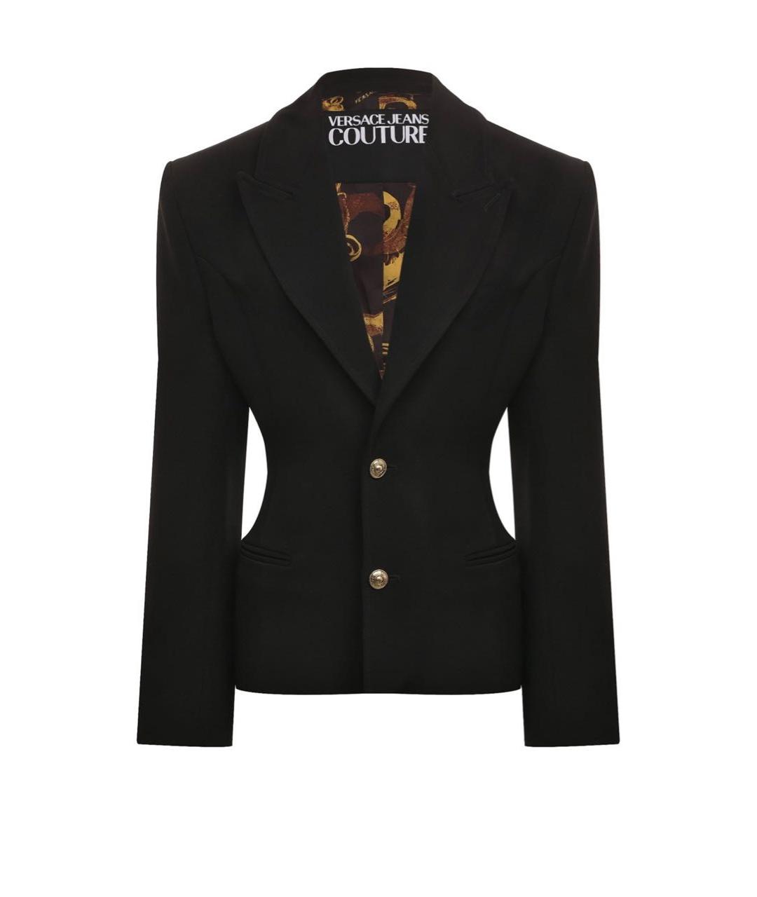 VERSACE JEANS COUTURE Черный полиэстеровый жакет/пиджак, фото 1