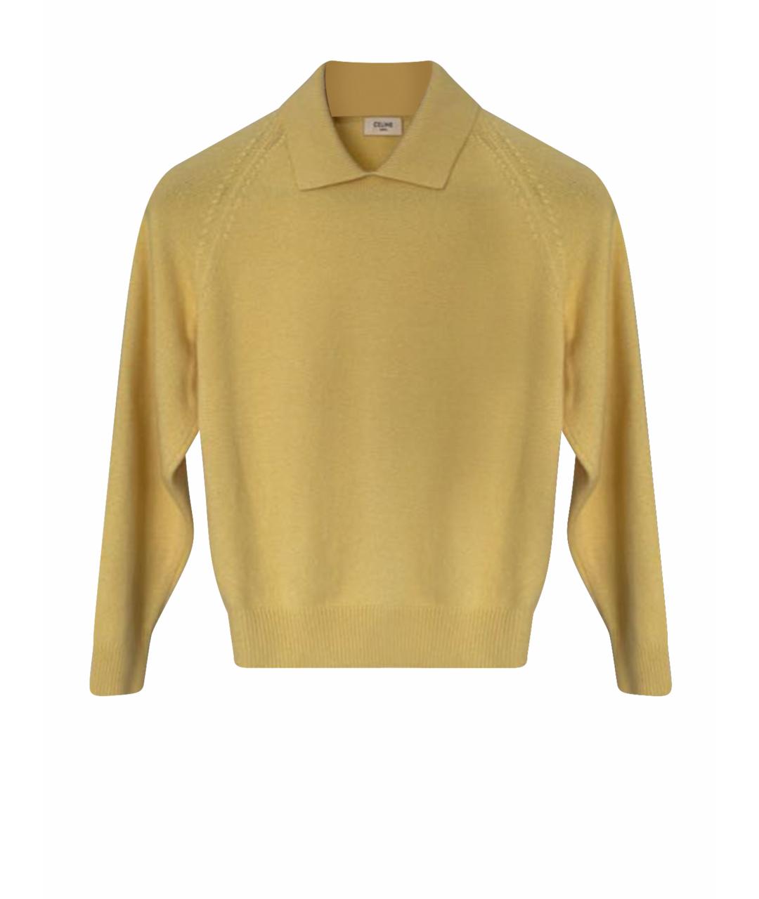 CELINE Желтый кашемировый джемпер / свитер, фото 1