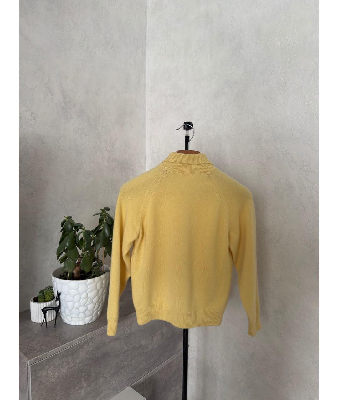 CELINE Желтый кашемировый джемпер / свитер, фото 2