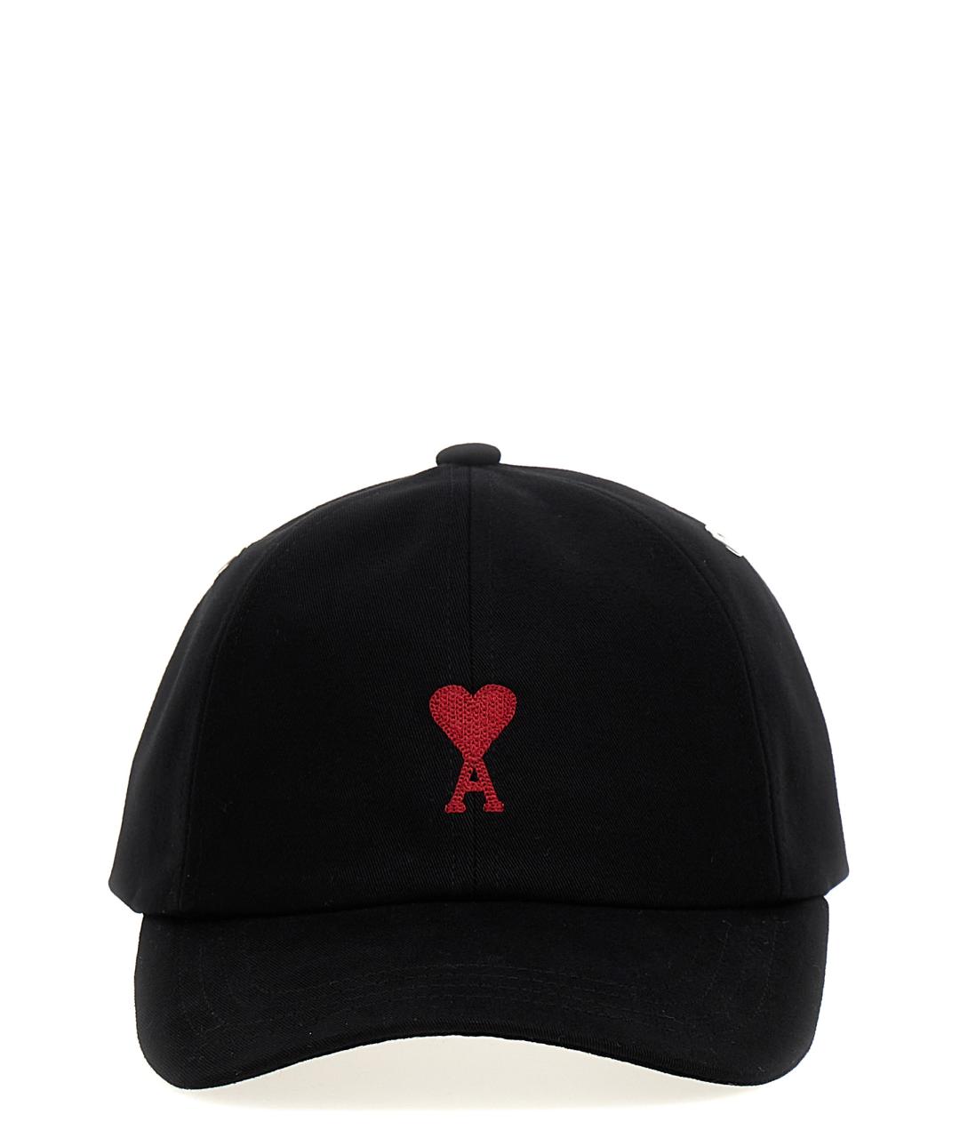 Ami Paris Черная хлопковая кепка, фото 1