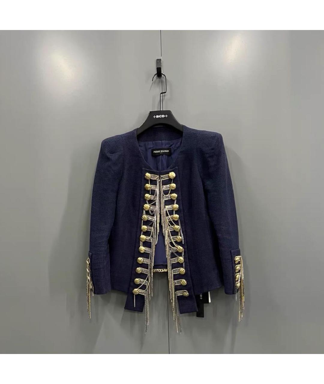 PIERRE BALMAIN Темно-синий жакет/пиджак, фото 2
