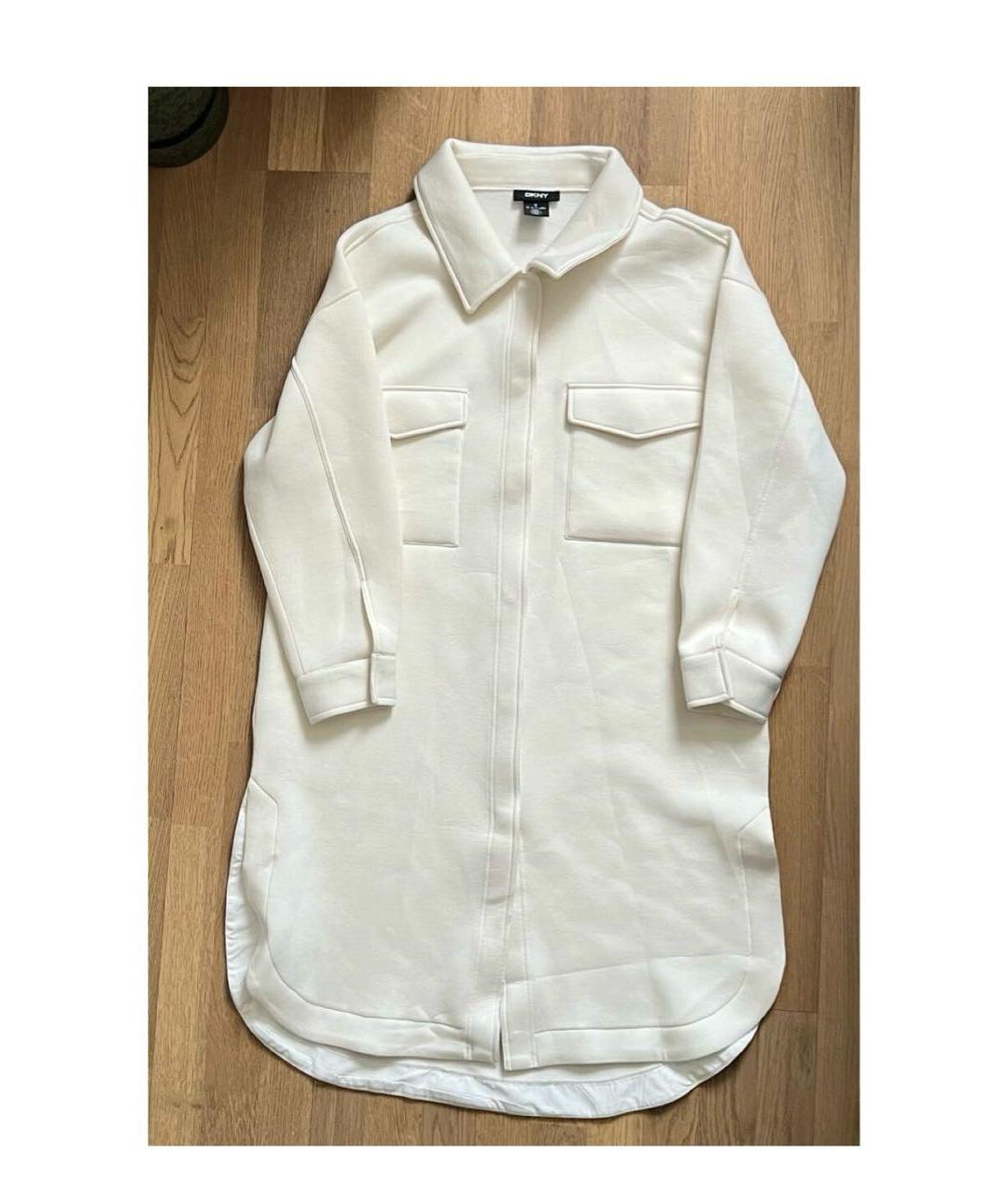 DKNY Белое пальто, фото 2