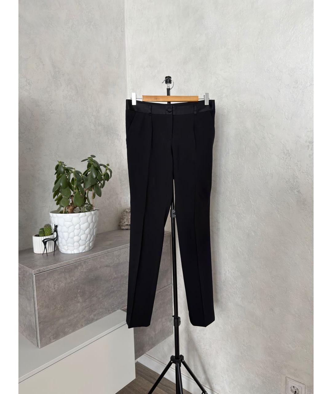 DOLCE&GABBANA Черный шерстяной костюм с брюками, фото 4