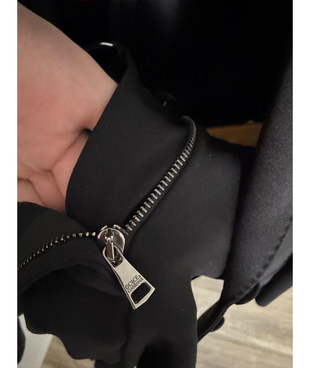 DOLCE&GABBANA Черный шерстяной костюм с брюками, фото 8