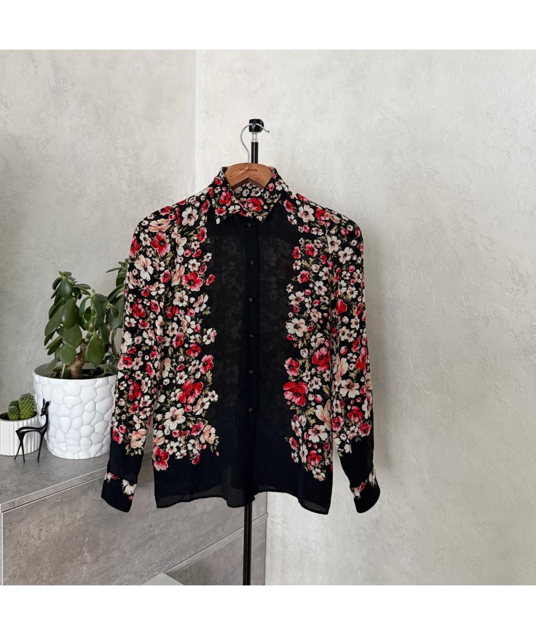 DOLCE & GABBANA KIDS Черная шелковая блузы, фото 6