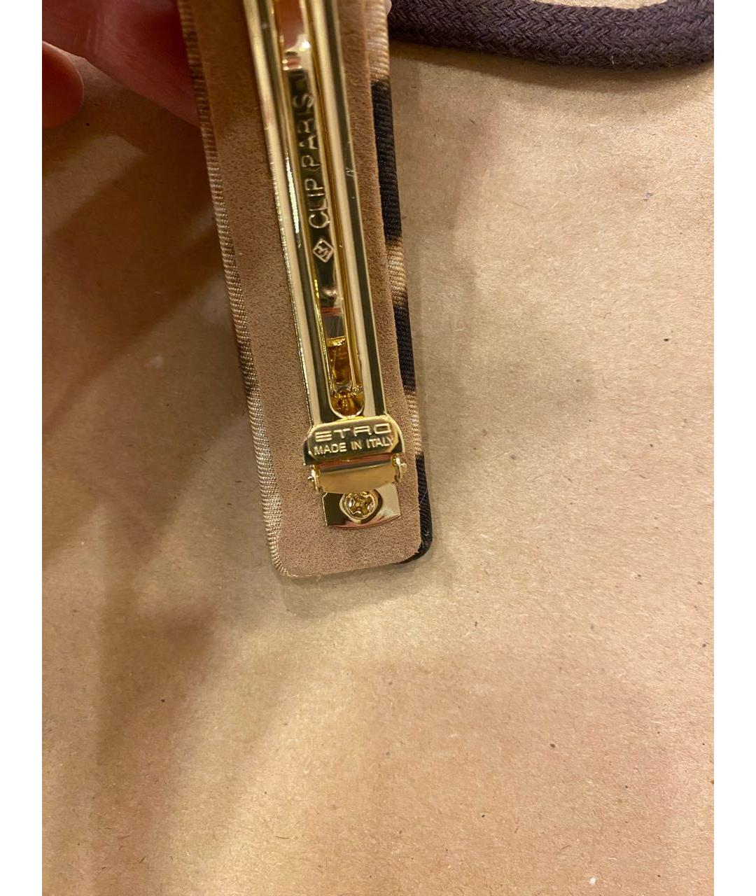 ETRO Бежевая заколка, фото 2