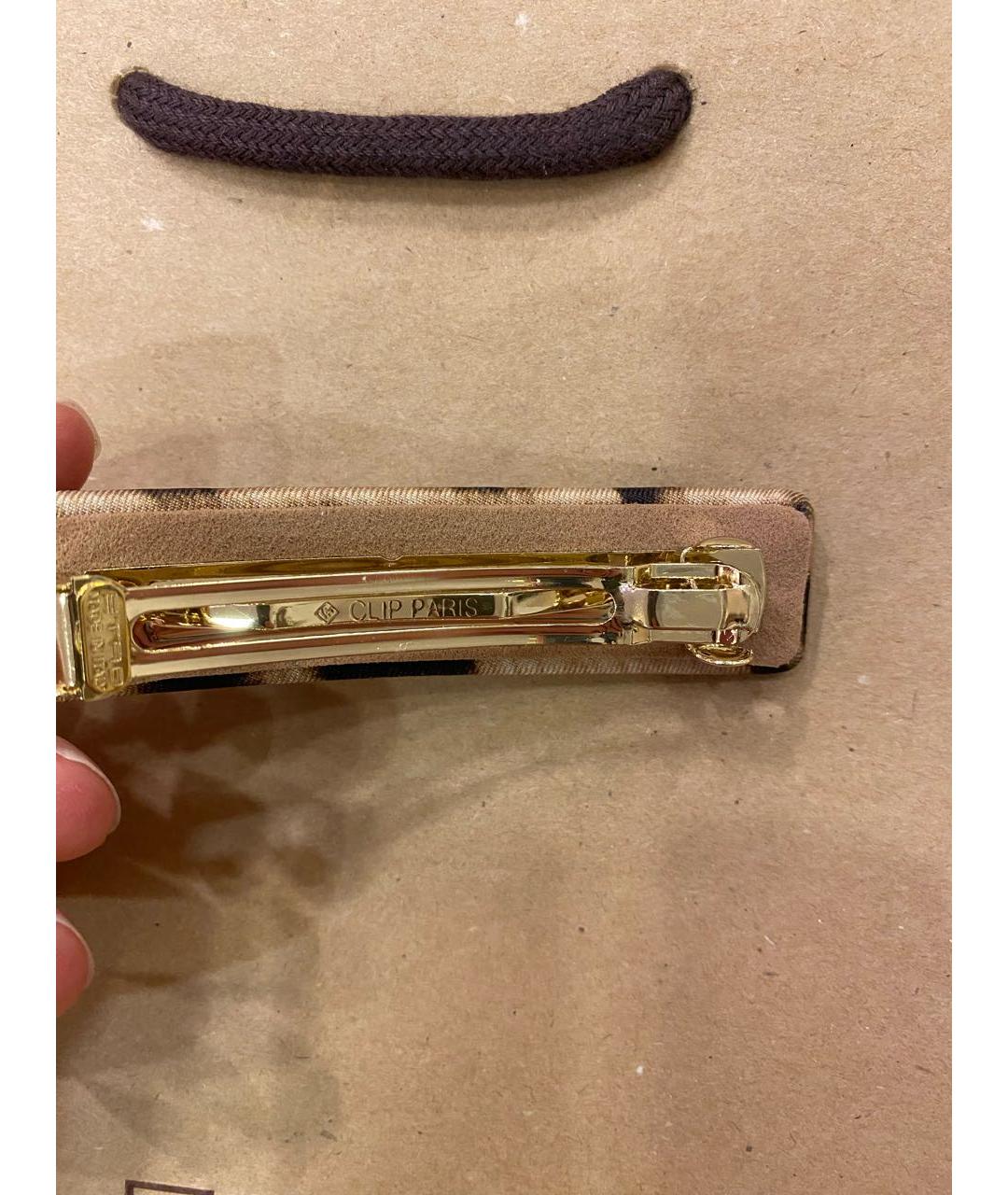 ETRO Бежевая заколка, фото 4