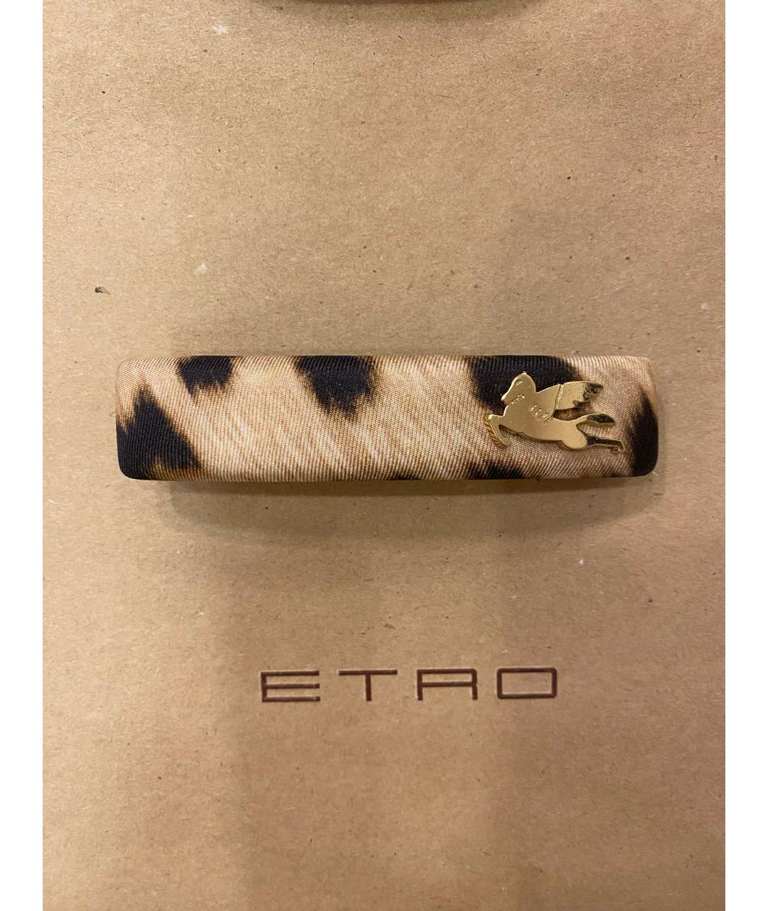 ETRO Бежевая заколка, фото 8