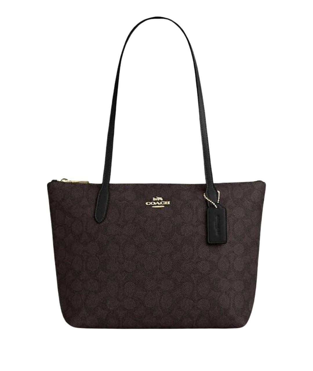 COACH Коричневая сумка через плечо, фото 1