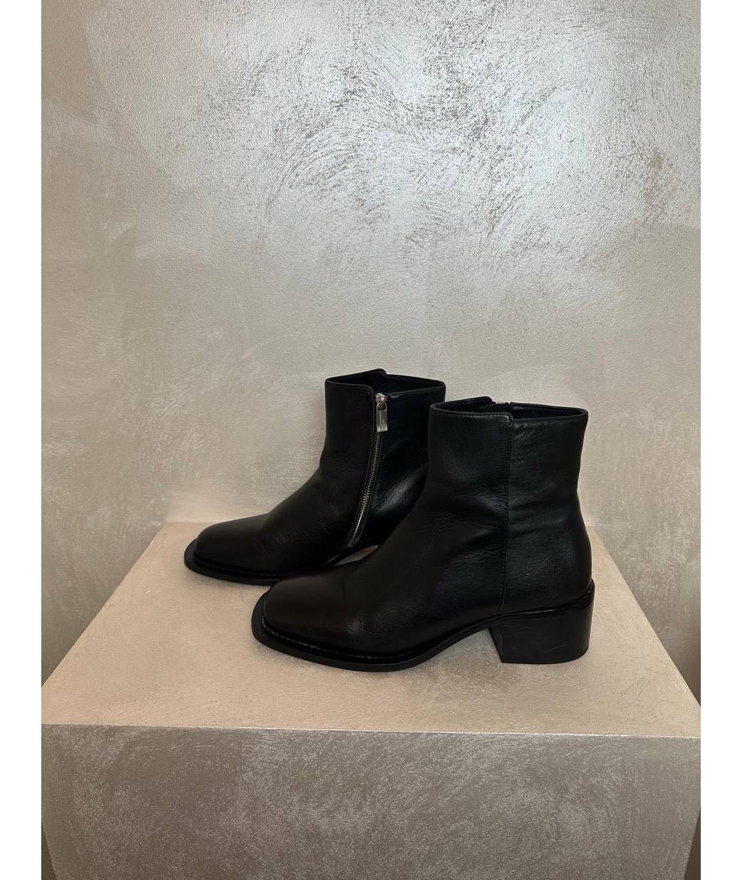 Enfants Riches Déprimés Черные кожаные высокие ботинки, фото 3