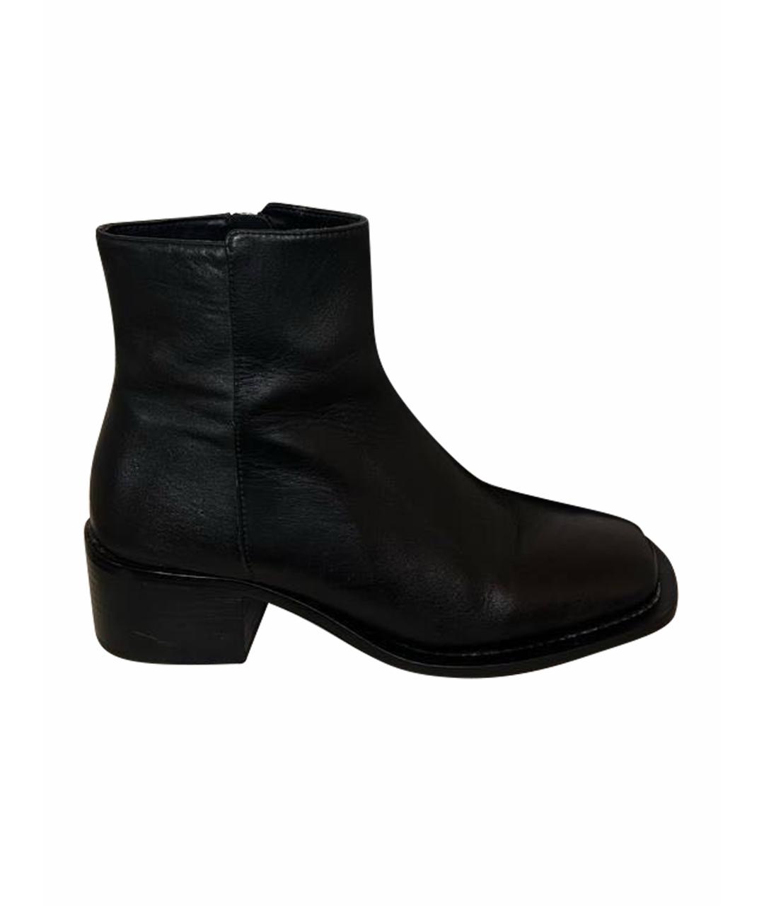 Enfants Riches Déprimés Черные кожаные высокие ботинки, фото 1