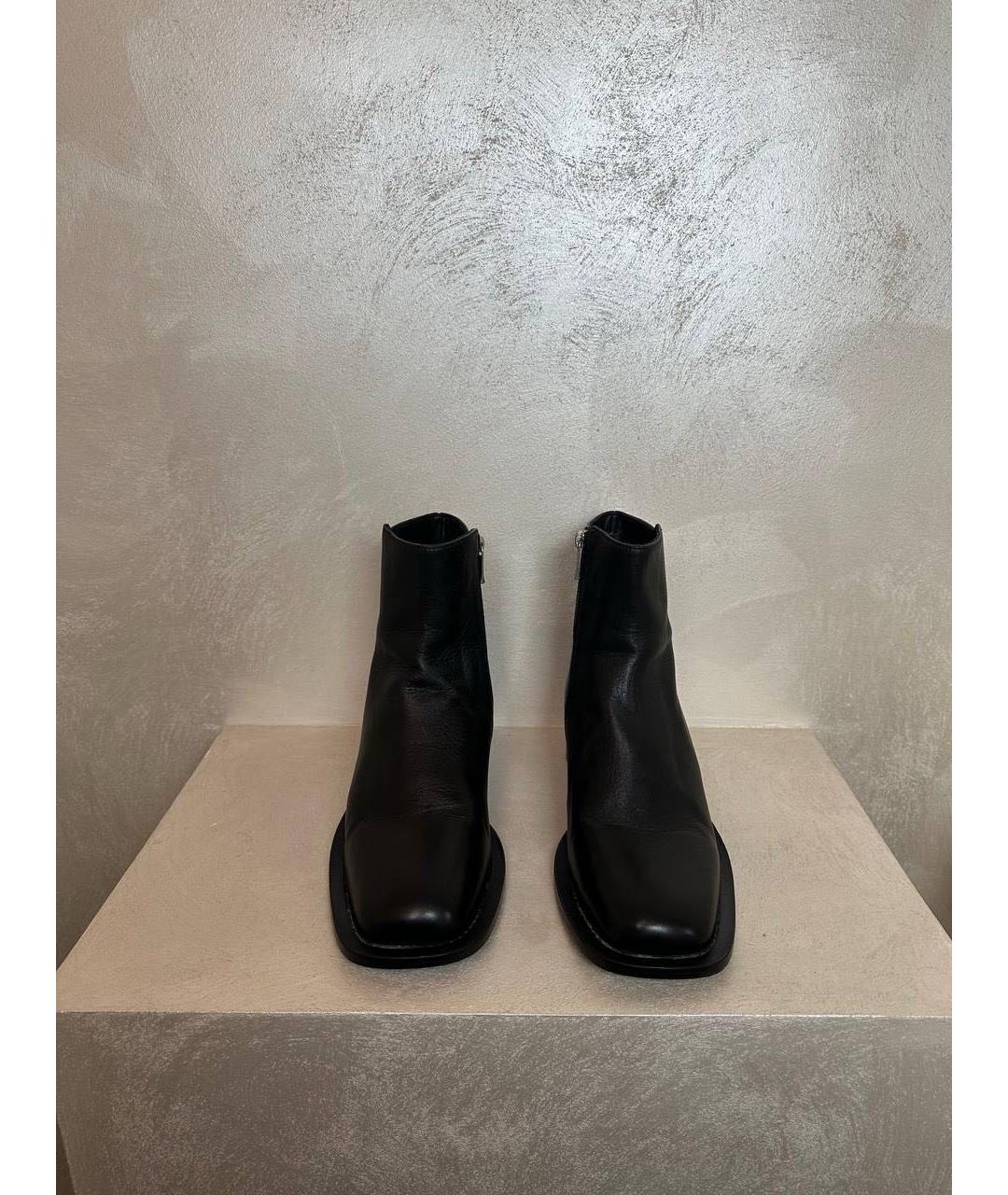 Enfants Riches Déprimés Черные кожаные высокие ботинки, фото 2