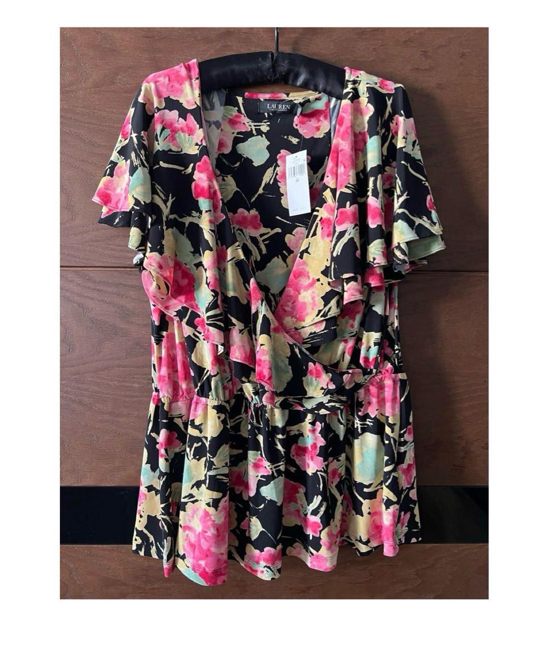 RALPH LAUREN Мульти полиэстеровая блузы, фото 5