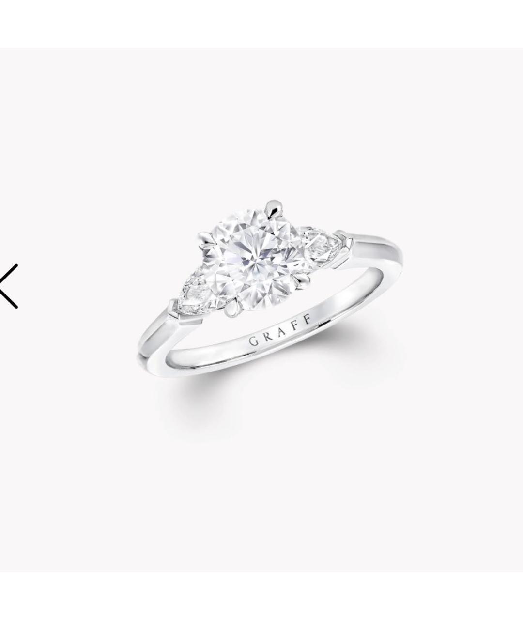 GRAFF Серебряное платиновое кольцо, фото 4
