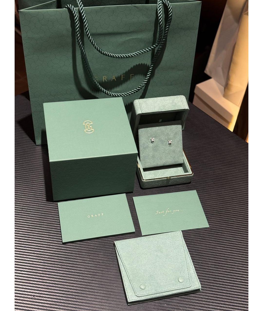 GRAFF Серебряные серьги из белого золота, фото 2