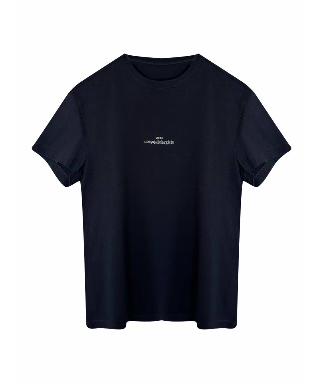 MAISON MARGIELA Черная хлопковая футболка, фото 1