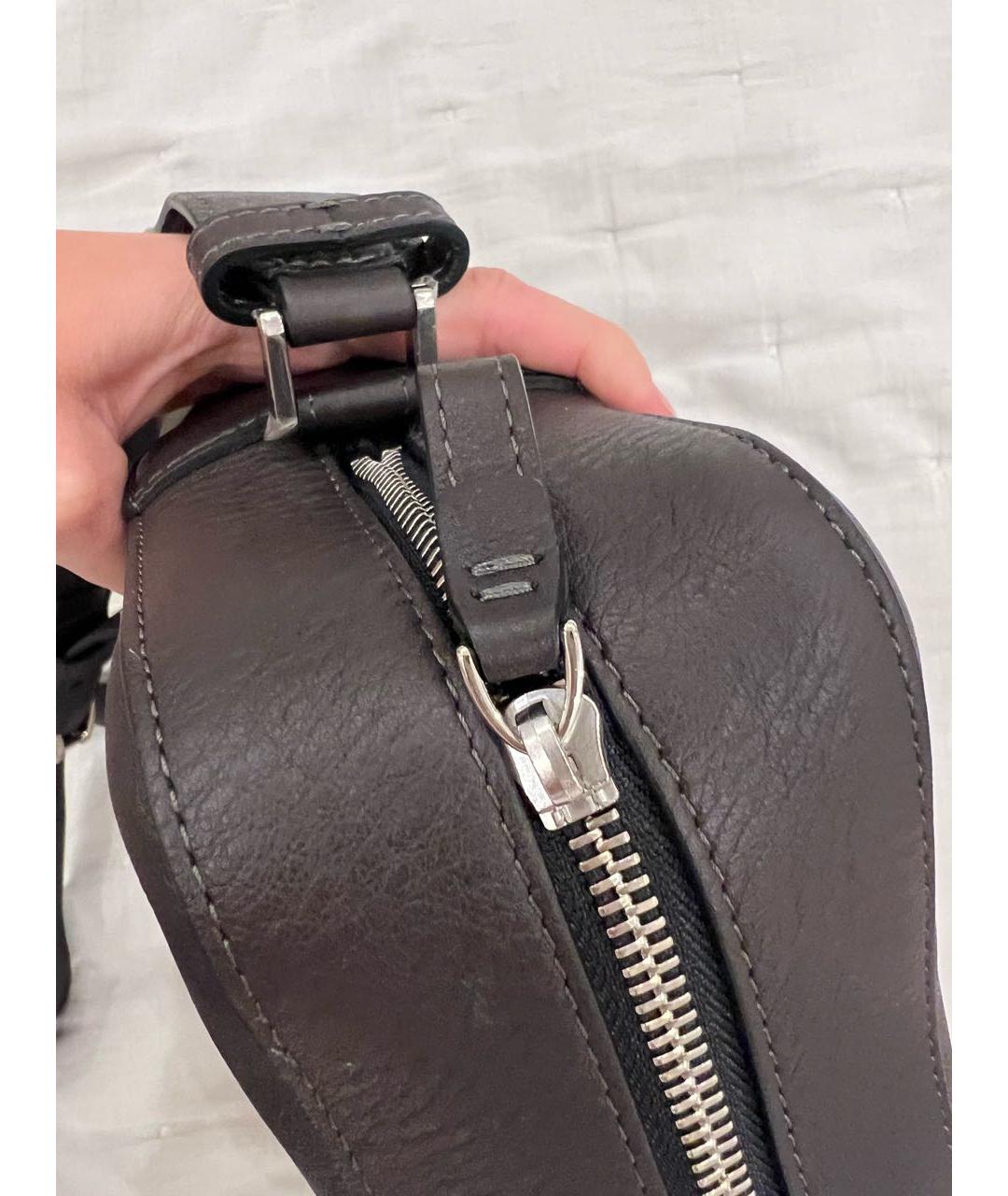 MONTBLANC Черная кожаная сумка на плечо, фото 4