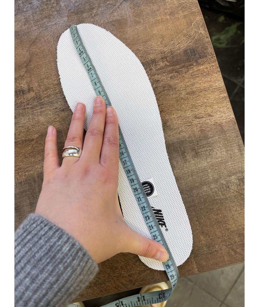 NIKE Белые текстильные кроссовки, фото 6