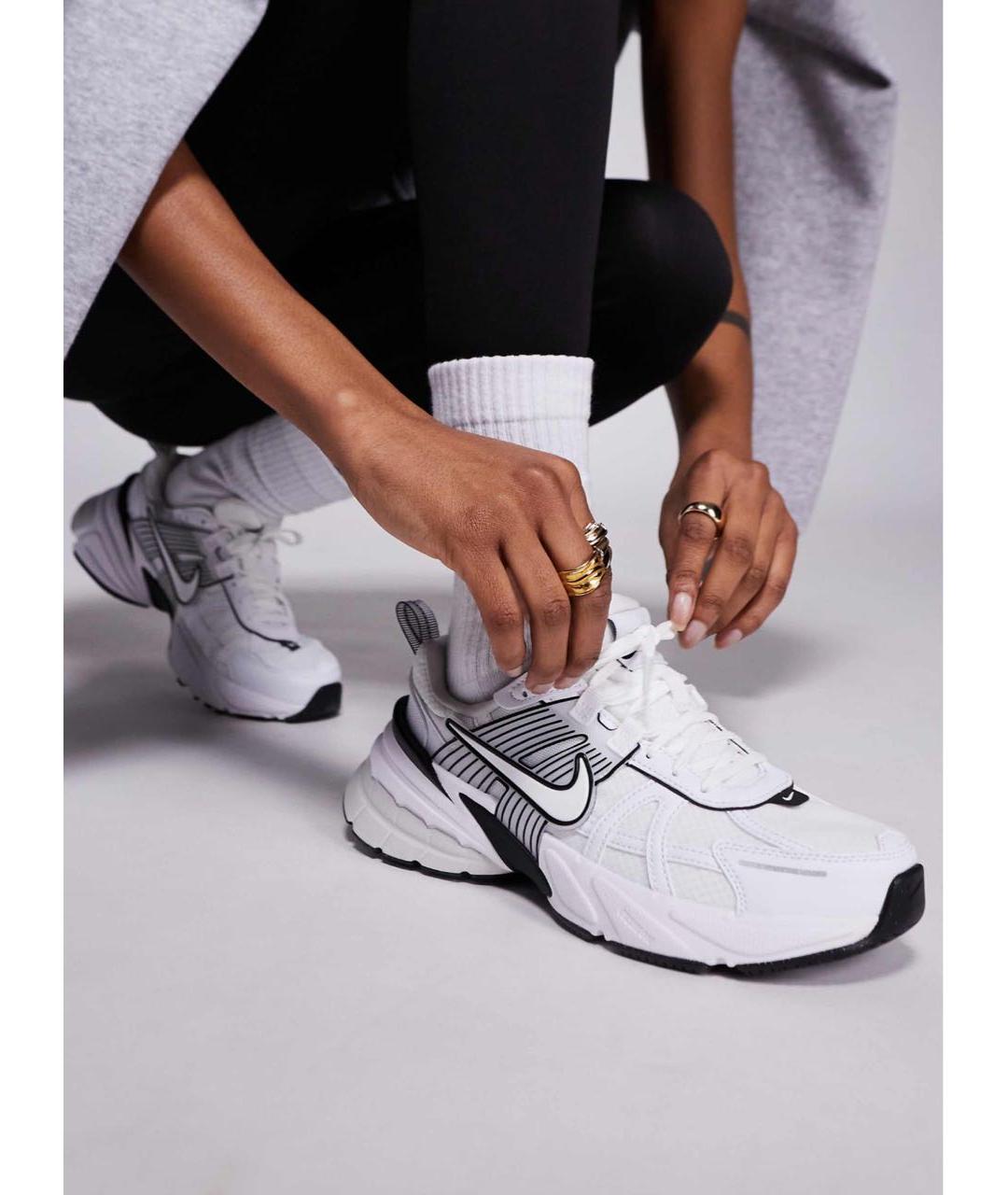 NIKE Белые текстильные кроссовки, фото 2