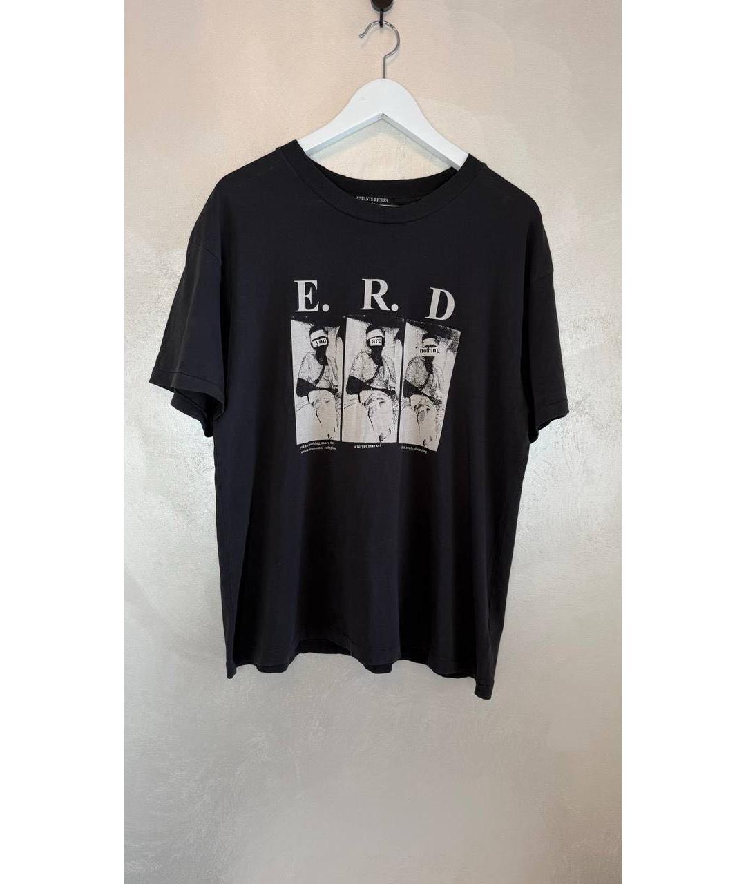 Enfants Riches Déprimés Черная хлопковая футболка, фото 3