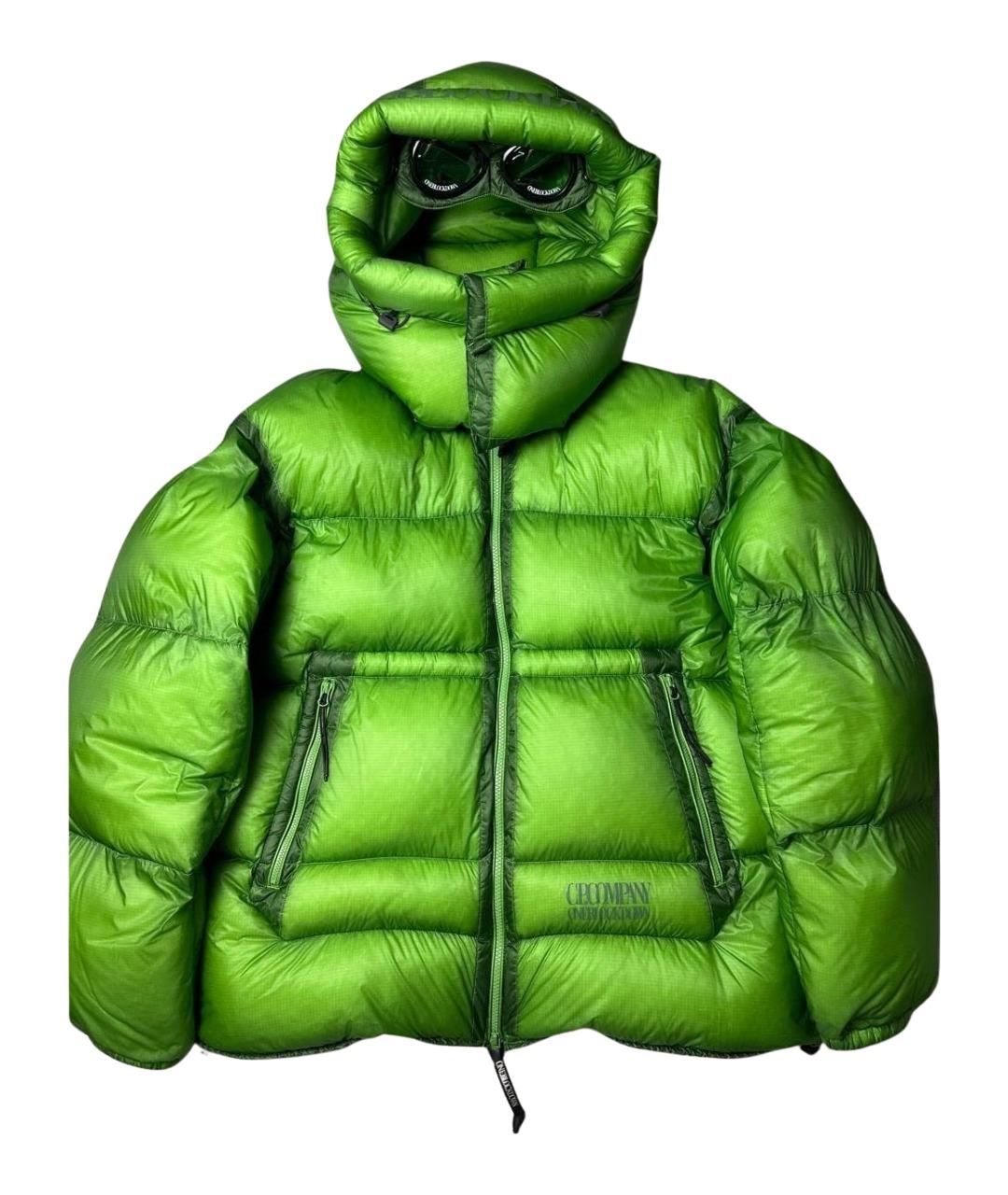 CP COMPANY Салатовый полиуретановый пуховик, фото 1