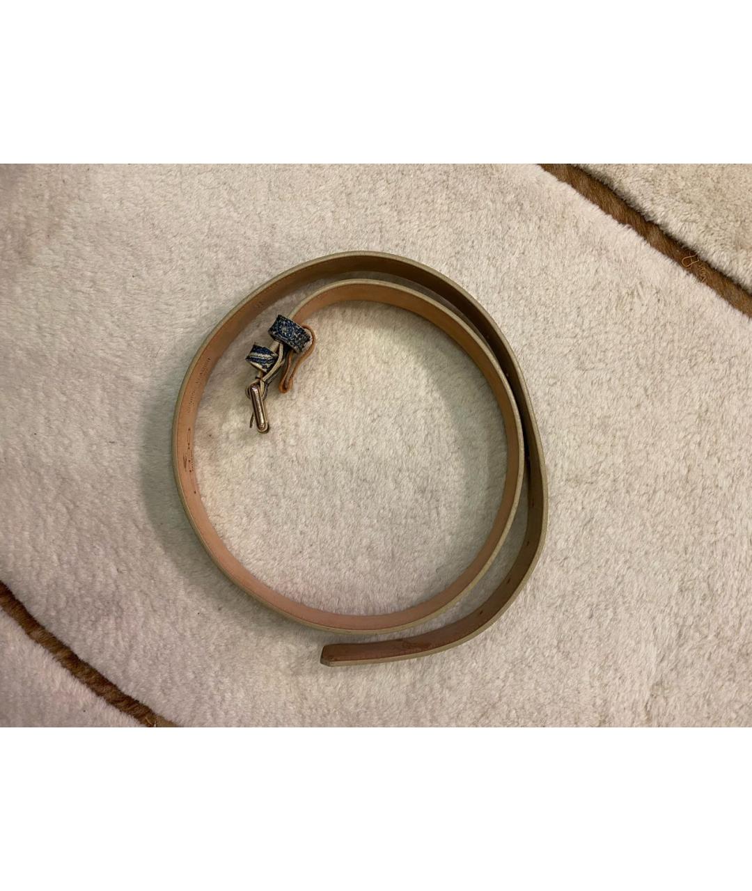 ETRO Синий кожаный ремень, фото 5