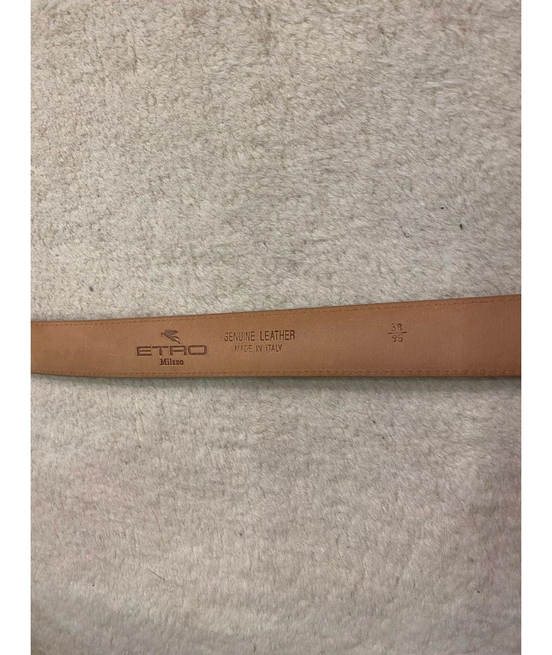 ETRO Синий кожаный ремень, фото 3