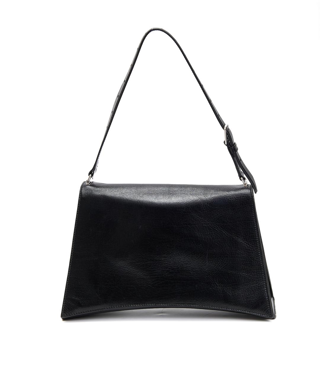 BALENCIAGA Черная кожаная сумка с короткими ручками, фото 3