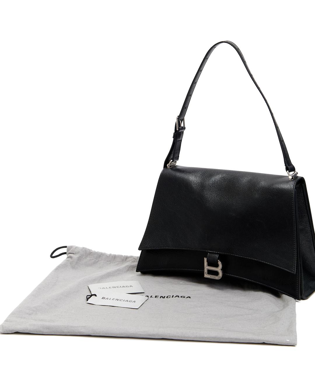 BALENCIAGA Черная кожаная сумка с короткими ручками, фото 6