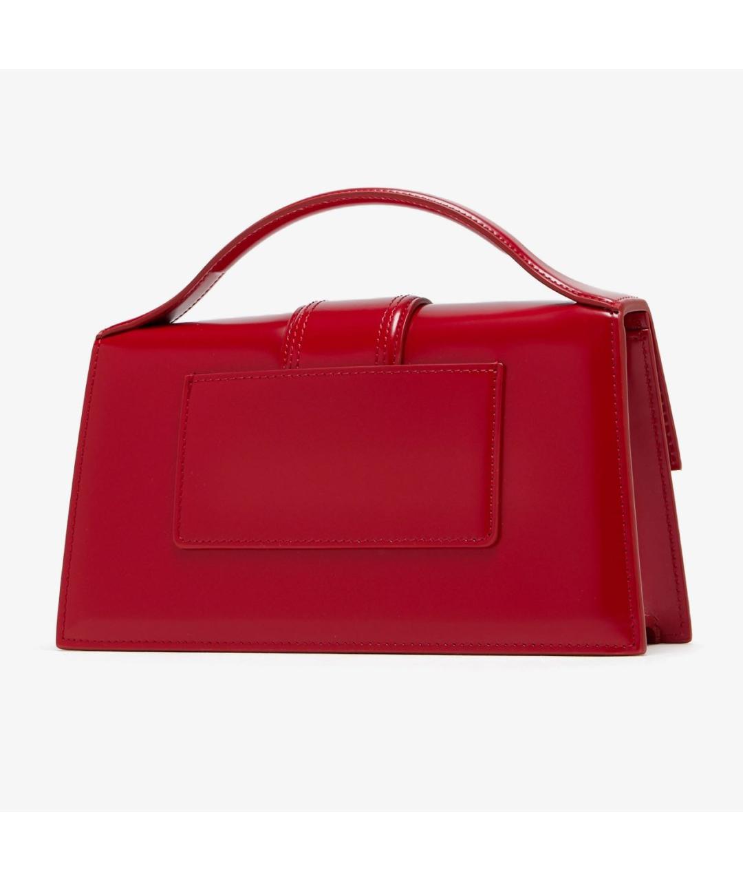 JACQUEMUS Красная сумка через плечо из лакированной кожи, фото 4