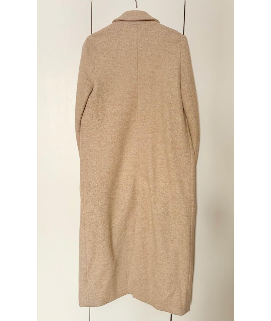 CIRCOLO 1901 Бежевое шерстяное пальто, фото 2
