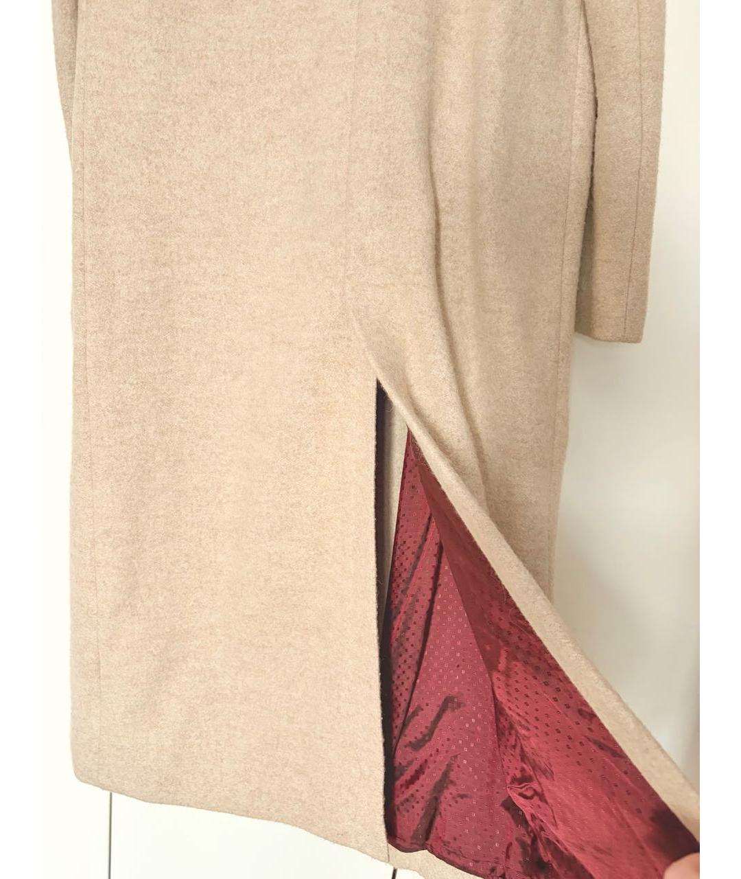 CIRCOLO 1901 Бежевое шерстяное пальто, фото 4