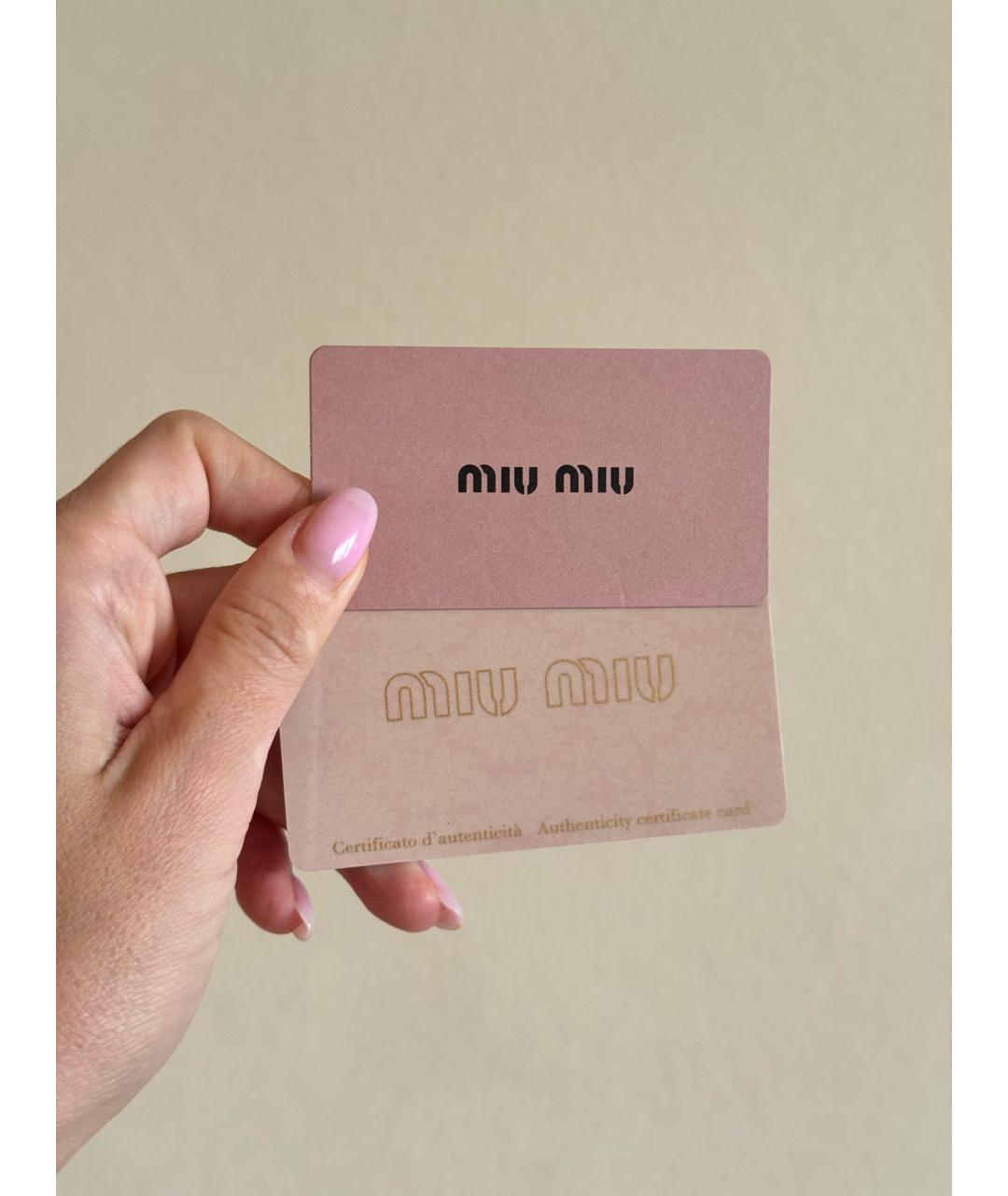 MIU MIU Оранжевый кожаный кошелек, фото 6