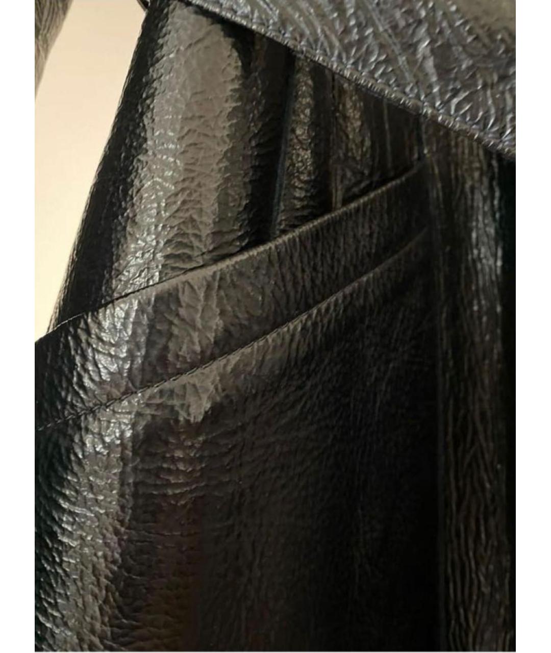 YVES SALOMON Черная кожаная дубленка, фото 4