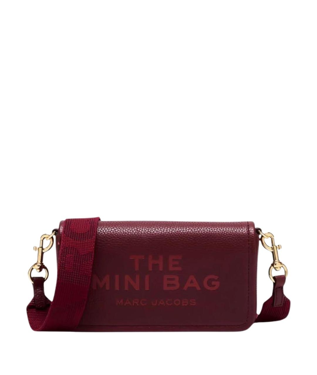MARC JACOBS Бордовая кожаная сумка через плечо, фото 1