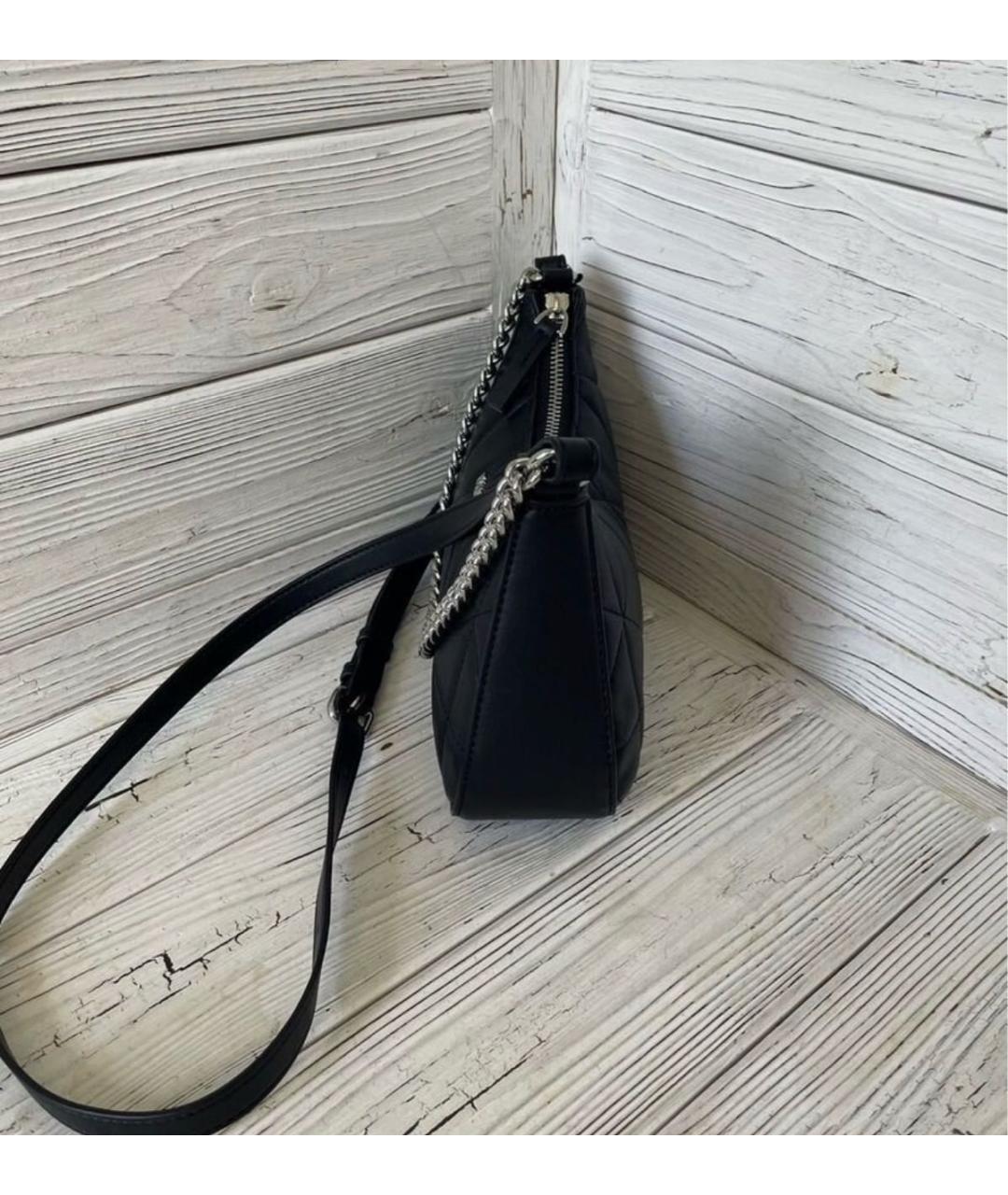 DKNY Черная сумка через плечо из искусственной кожи, фото 4