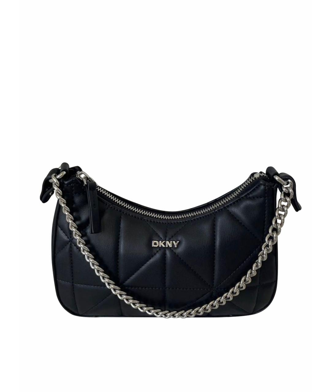 DKNY Черная сумка через плечо из искусственной кожи, фото 1