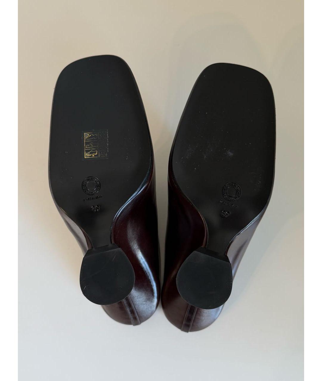 DRIES VAN NOTEN Коричневые кожаные туфли, фото 7