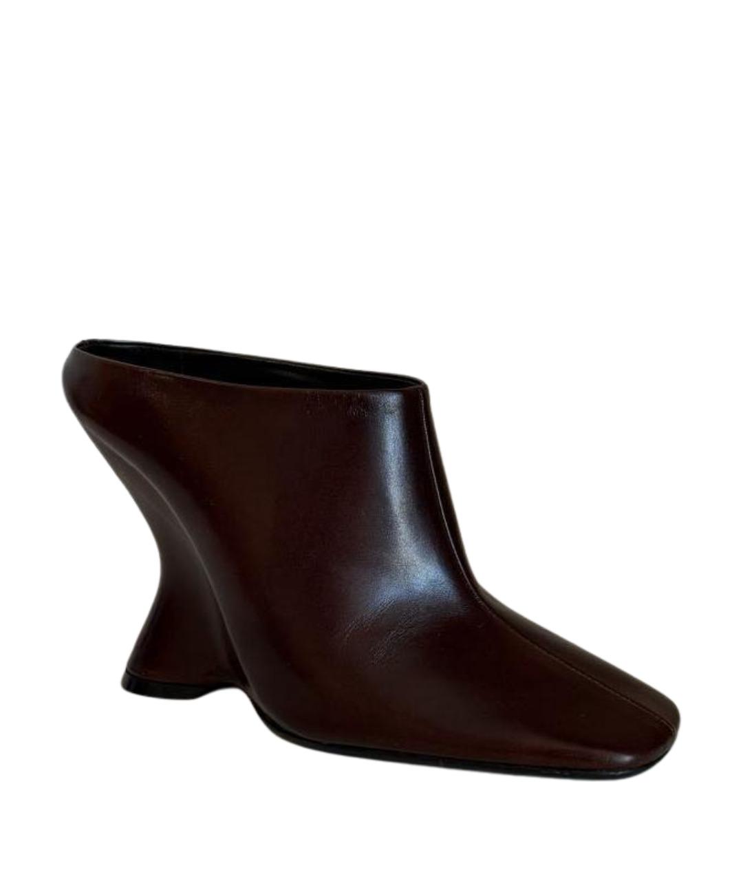 DRIES VAN NOTEN Коричневые кожаные туфли, фото 1