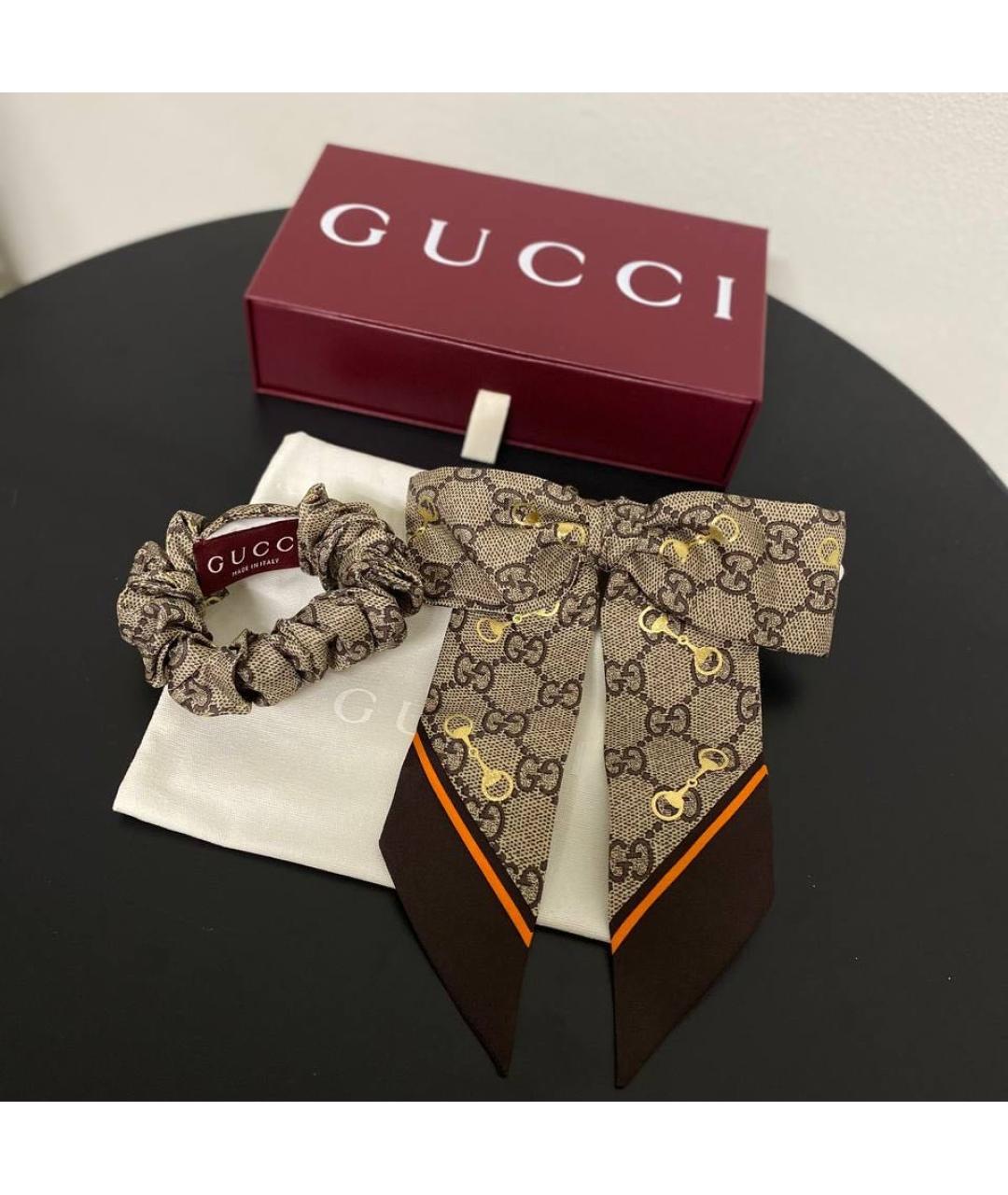 GUCCI Коричневая резинка, фото 9