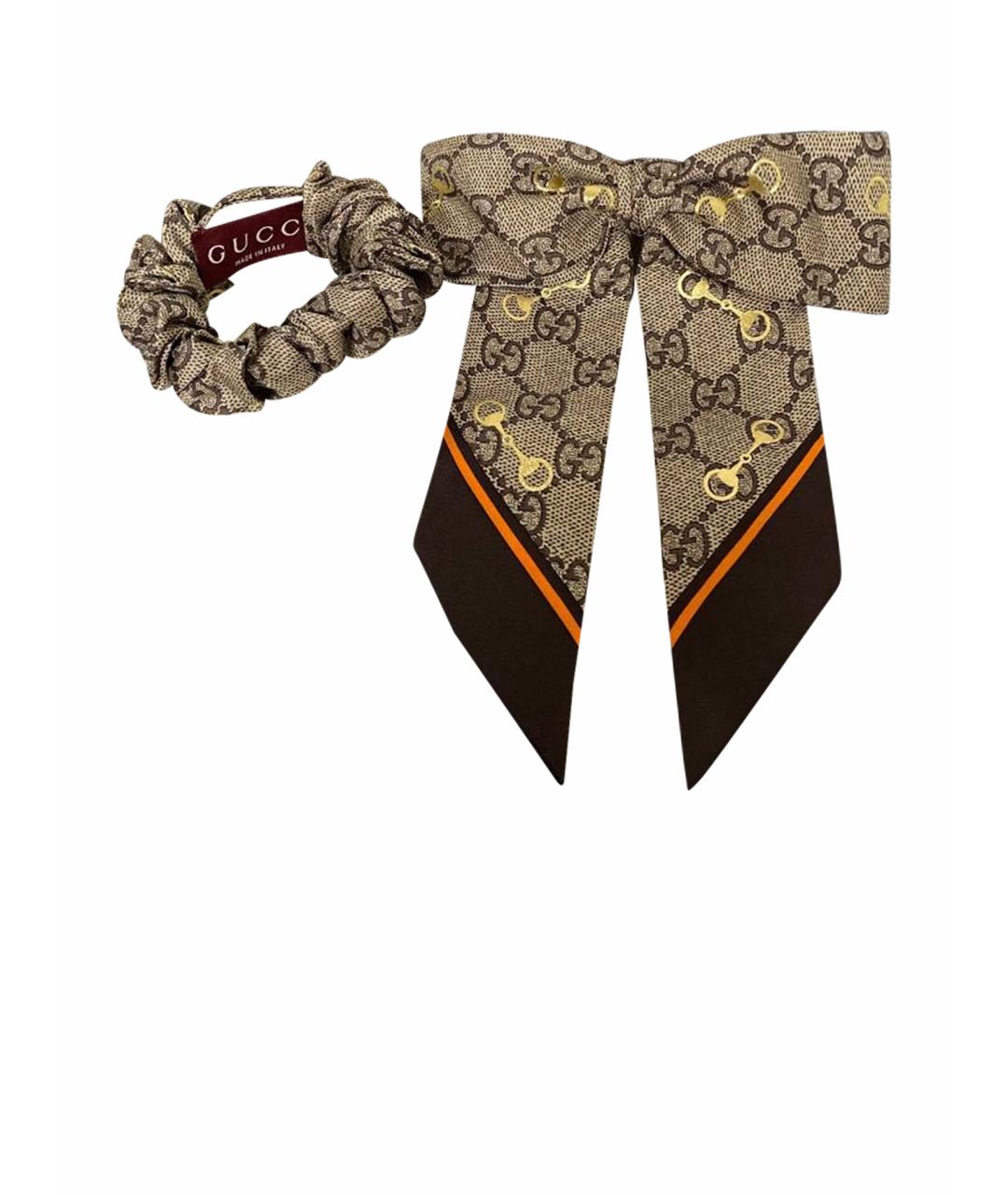 GUCCI Коричневая резинка, фото 1