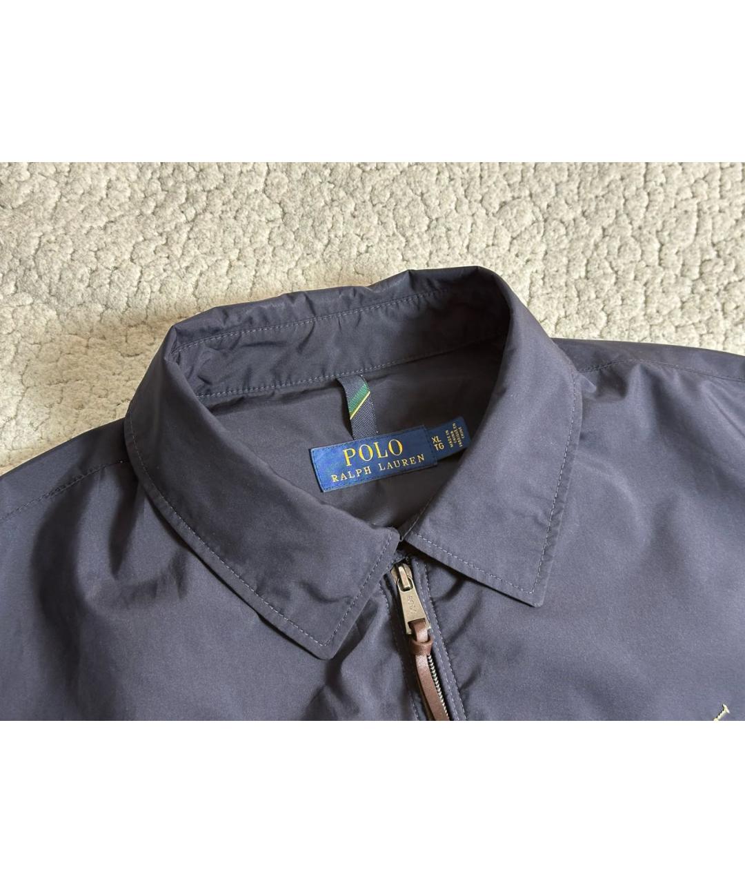 POLO RALPH LAUREN Темно-синяя полиэстеровая куртка, фото 3