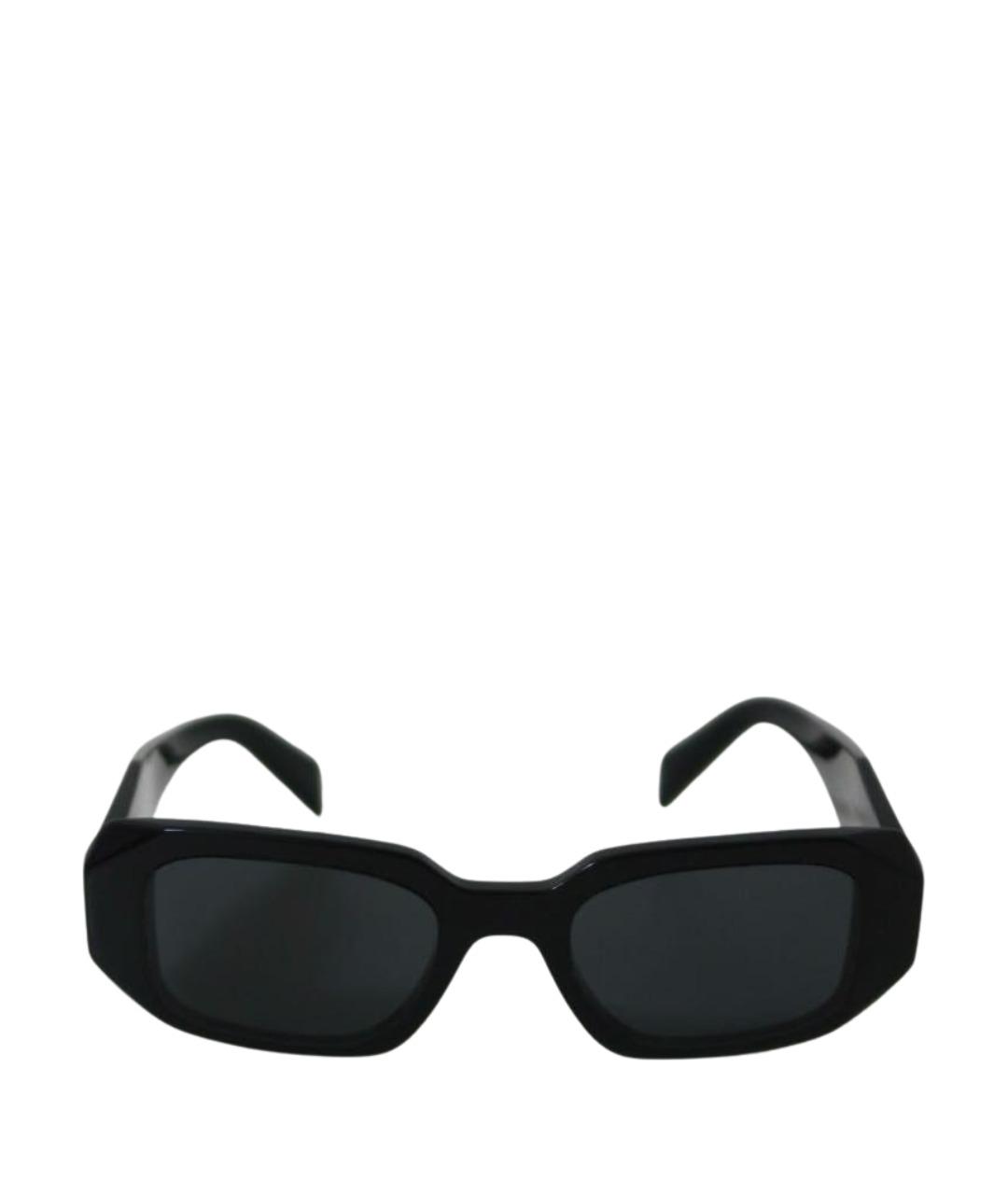 PRADA Черные пластиковые солнцезащитные очки, фото 1