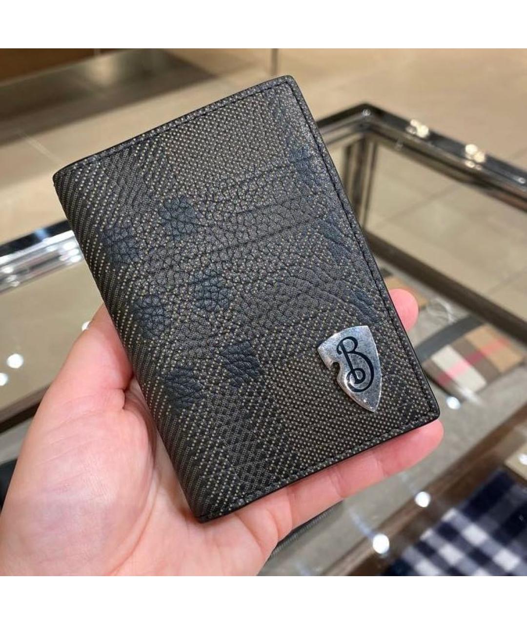 BURBERRY Коричневый кожаный кардхолдер, фото 7